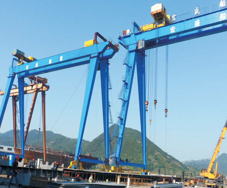 現代化的造船設施設備